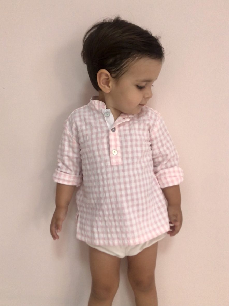 Polera cuadros vichy