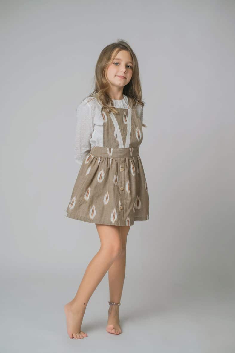 Falda con tirantes Ikat