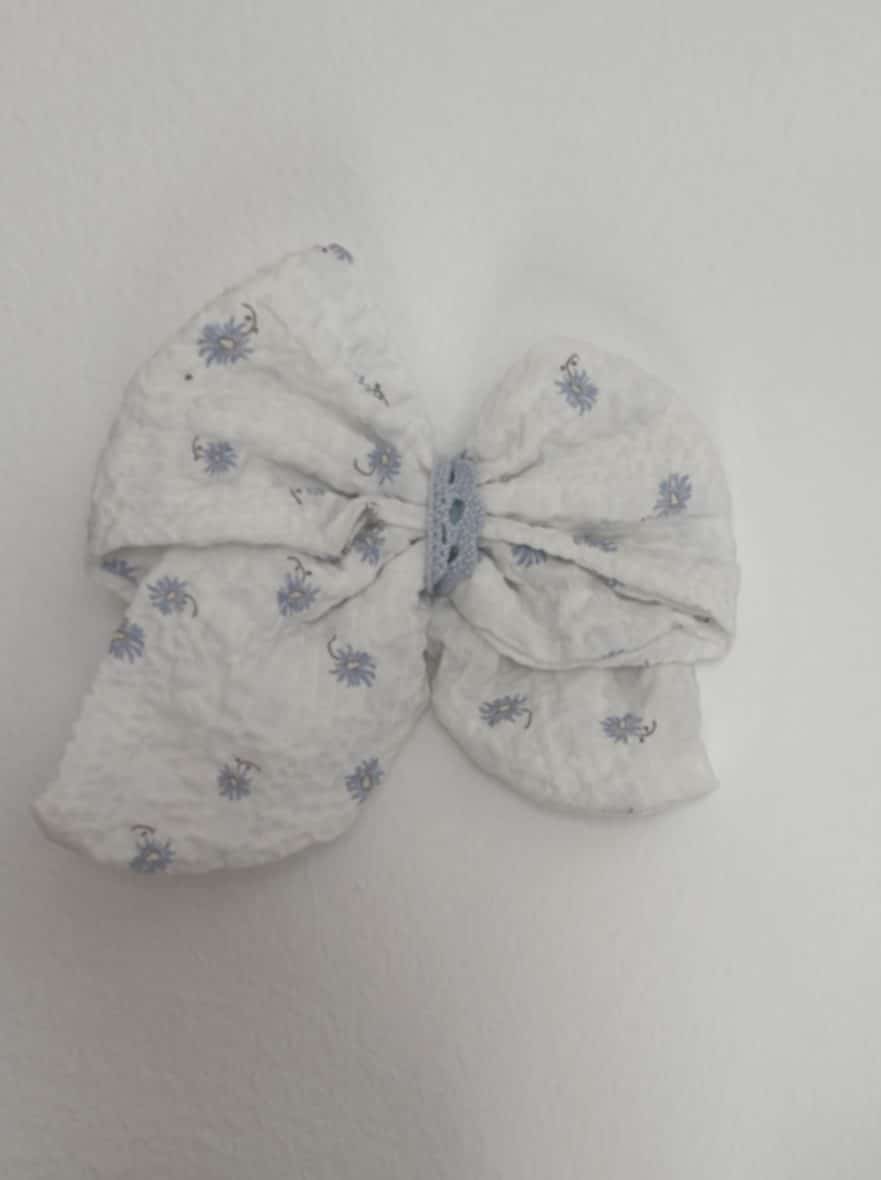 Lazo flor baby blue